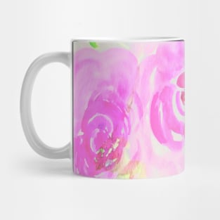 Watercolor Pink Flowers Mug